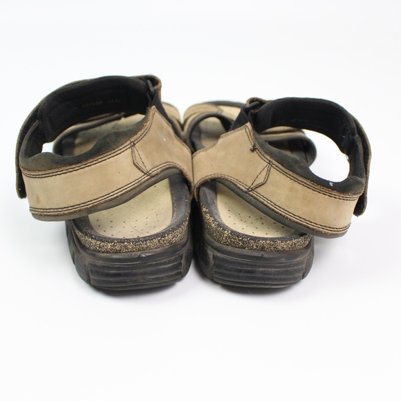 Ecco Cosmo Men Brown Sport Sandal Shoe leather